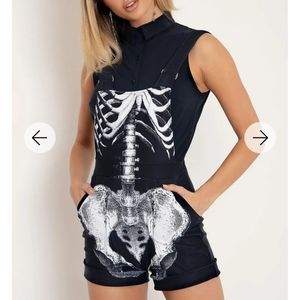 Blackmilk Ribs Short Overalls
